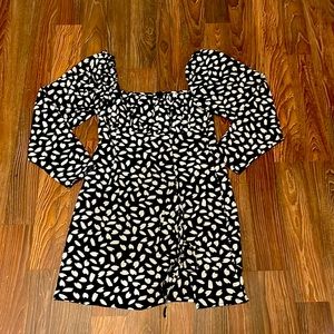 Black and white dress